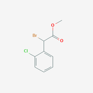 molecular formula C9H8BrClO2 B023346 Methyl alpha-bromo-2-chlorophenylacetate CAS No. 85259-19-4