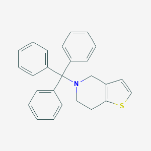 molecular formula C26H23NS B023349 5-Trityl-4,5,6,7-tetrahydrothieno[3,2-c]pyridine CAS No. 109904-25-8