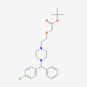 molecular formula C25H33ClN2O3 B023351 tert-Butyl Cetirizine CAS No. 335017-46-4