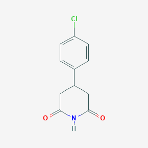 molecular formula C11H10ClNO2 B023368 4-(4-Chlorophenyl)piperidine-2,6-dione CAS No. 84803-46-3