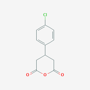 molecular formula C11H9ClO3 B023369 4-(4-Chlorophenyl)dihydro-2H-pyran-2,6(3H)-dione CAS No. 53911-68-5