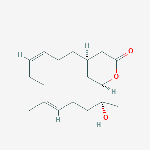 molecular formula C25H24FN5O3 B233695 14-Deoxycrassin CAS No. 148149-82-0