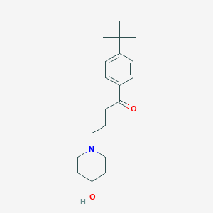 molecular formula C19H29NO2 B023380 1-(4-(tert-Butyl)phenyl)-4-(4-hydroxypiperidin-1-yl)butan-1-one CAS No. 97928-18-2