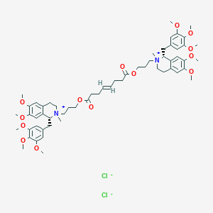 molecular formula C58H80ClN2O14+ B023409 Mivacurium dichloride CAS No. 106861-44-3