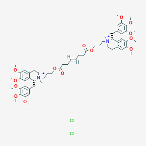 molecular formula C₅₈H₈₀Cl₂N₂O₁₄ B023409 米伐库铵氯化物 CAS No. 106861-44-3
