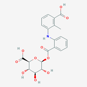 molecular formula C₂₁H₂₁NO₁₀ B023423 3-Carboxy Mefenamic Acid Acyl-beta-D-glucuronide CAS No. 152832-30-9
