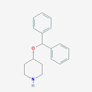 molecular formula C18H21NO B023426 4-(Diphenylmethoxy)piperidine CAS No. 58258-01-8