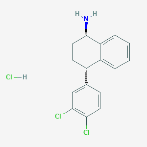 molecular formula C₁₆H₁₆Cl₃N B023446 Dasotraline hydrochloride CAS No. 675126-08-6