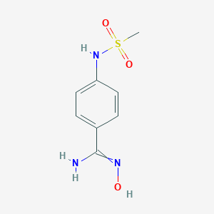molecular formula C16H12ClNO5 B234539 N'-hydroxy-4-(methanesulfonamido)benzenecarboximidamide CAS No. 148459-01-2