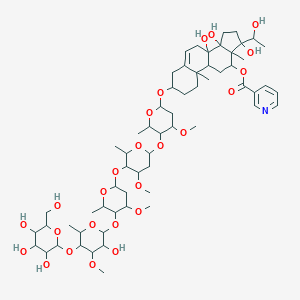 molecular formula C61H95NO25 B234809 Hainaneoside A CAS No. 156891-23-5