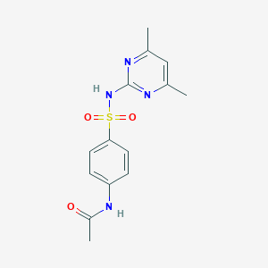 molecular formula C14H16N4O3S B023492 N(4)-Acetylsulfamethazine CAS No. 100-90-3
