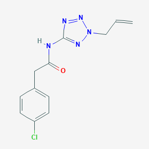 molecular formula C12H12ClN5O B234996 N-(2-allyl-2H-tetraazol-5-yl)-2-(4-chlorophenyl)acetamide 