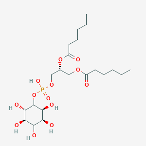 [(2R)-2-hexanoyloxy-3-[hydroxy-[(2S,3S,5R,6S)-2,3,4,5,6-pentahydroxycyclohexyl]oxyphosphoryl]oxypropyl] hexanoate