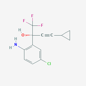 molecular formula C13H11ClF3NO B023508 (R)-5-Chloro-alpha-(cyclopropylethynyl)-2-amino-alpha-(trifluoromethyl) benzenemethanol CAS No. 927812-33-7