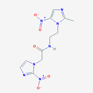 N-[2-(2-methyl-5-nitroimidazol-1-yl)ethyl]-2-(2-nitroimidazol-1-yl)acetamide