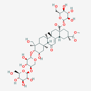 molecular formula C17H17K2N3O8S2 B235179 Esculentoside M CAS No. 140364-79-0