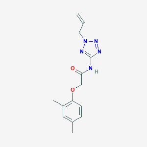molecular formula C14H17N5O2 B235181 N-(2-allyl-2H-tetraazol-5-yl)-2-(2,4-dimethylphenoxy)acetamide 