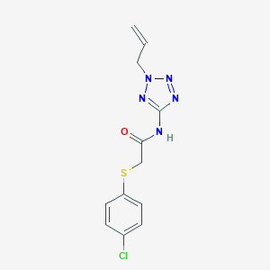 N-(2-allyl-2H-tetraazol-5-yl)-2-[(4-chlorophenyl)sulfanyl]acetamide