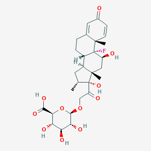 molecular formula C28H37FO11 B235224 地塞米松 β-D-葡萄糖醛酸苷 CAS No. 152154-28-4