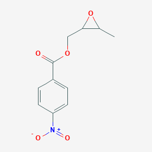 molecular formula C11H11NO5 B235230 (3-Methyloxiran-2-yl)methyl 4-nitrobenzoate CAS No. 141782-32-3