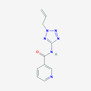 molecular formula C10H10N6O B235249 N-(2-allyl-2H-tetraazol-5-yl)nicotinamide 