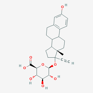 (2S,3S,4S,5R,6S)-6-[[(13S)-17-ethynyl-3-hydroxy-13-methyl-7,8,9,11,12,14,15,16-octahydro-6H-cyclopenta[a]phenanthren-17-yl]oxy]-3,4,5-trihydroxyoxane-2-carboxylic acid