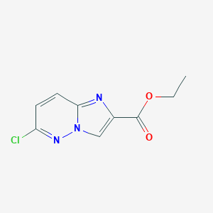 molecular formula C9H8ClN3O2 B023531 Ethyl 6-chloroimidazo[1,2-b]pyridazine-2-carboxylate CAS No. 64067-99-8