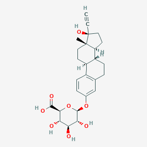 molecular formula C26H32O8 B023535 Ethynylestradiol-3-o-glucuronide CAS No. 60134-76-1