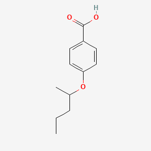 molecular formula C12H16O3 B2353722 4-(1-Methylbutoxy)benzoic acid CAS No. 103576-25-6; 637302-30-8