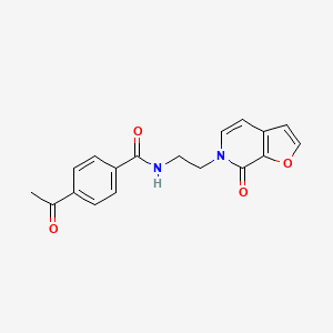4-acetyl-N-(2-(7-oxofuro[2,3-c]pyridin-6(7H)-yl)ethyl)benzamide