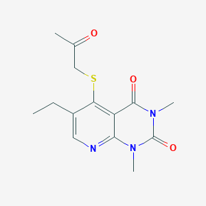 6-ethyl-1,3-dimethyl-5-((2-oxopropyl)thio)pyrido[2,3-d]pyrimidine-2,4(1H,3H)-dione