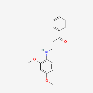 3-(2,4-Dimethoxyanilino)-1-(4-methylphenyl)-1-propanone