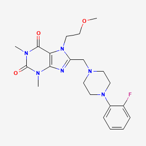 8-((4-(2-fluorophenyl)piperazin-1-yl)methyl)-7-(2-methoxyethyl)-1,3-dimethyl-1H-purine-2,6(3H,7H)-dione