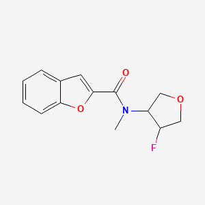 molecular formula C14H14FNO3 B2353929 N-(4-fluorooxolan-3-yl)-N-methyl-1-benzofuran-2-carboxamide CAS No. 2202002-85-3