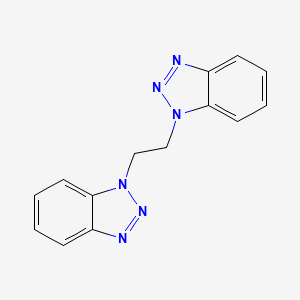 molecular formula C14H12N6 B2353942 1-[2-(1H-1,2,3-Benzotriazol-1-yl)ethyl]-1H-1,2,3-benzotriazole CAS No. 116477-10-2