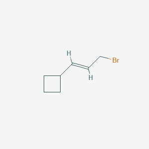 molecular formula C7H11Br B2353956 [(E)-3-Bromoprop-1-enyl]cyclobutane CAS No. 1563448-54-3