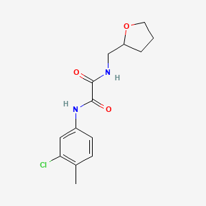 molecular formula C14H17ClN2O3 B2353979 N1-(3-chloro-4-methylphenyl)-N2-((tetrahydrofuran-2-yl)methyl)oxalamide CAS No. 428841-35-4