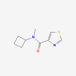 molecular formula C9H12N2OS B2354003 N-cyclobutyl-N-methyl-1,3-thiazole-4-carboxamide CAS No. 1594461-89-8