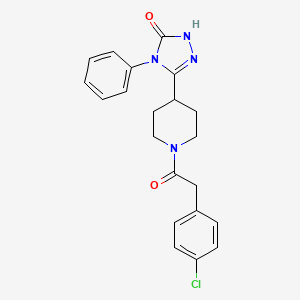 5-{1-[(4-chlorophenyl)acetyl]piperidin-4-yl}-4-phenyl-2,4-dihydro-3H-1,2,4-triazol-3-one