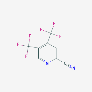4,5-Bis-trifluoromethyl-pyridine-2-carbonitrile