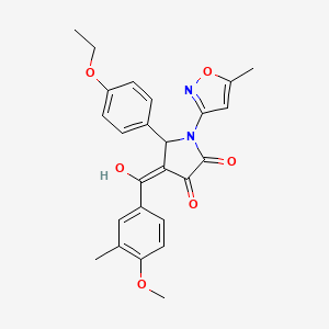 5-(4-ethoxyphenyl)-3-hydroxy-4-(4-methoxy-3-methylbenzoyl)-1-(5-methylisoxazol-3-yl)-1H-pyrrol-2(5H)-one