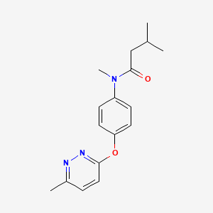 N,3-dimethyl-N-(4-((6-methylpyridazin-3-yl)oxy)phenyl)butanamide