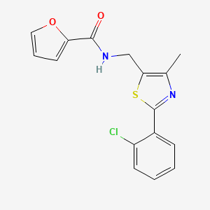 N-((2-(2-chlorophenyl)-4-methylthiazol-5-yl)methyl)furan-2-carboxamide