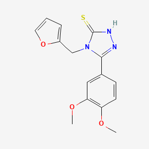 5-(3,4-dimethoxyphenyl)-4-(furan-2-ylmethyl)-4H-1,2,4-triazole-3-thiol