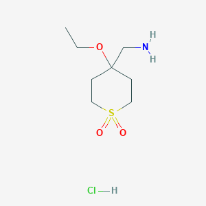 (4-Ethoxy-1,1-dioxothian-4-yl)methanamine;hydrochloride