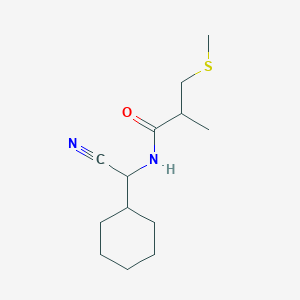 N-[Cyano(cyclohexyl)methyl]-2-methyl-3-methylsulfanylpropanamide