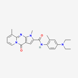 N-[4-(diethylamino)-2-methylphenyl]-1,9-dimethyl-4-oxo-1,4-dihydropyrido[1,2-a]pyrrolo[2,3-d]pyrimidine-2-carboxamide