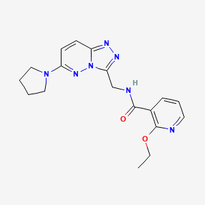 2-ethoxy-N-((6-(pyrrolidin-1-yl)-[1,2,4]triazolo[4,3-b]pyridazin-3-yl)methyl)nicotinamide