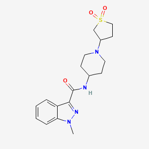 N-(1-(1,1-dioxidotetrahydrothiophen-3-yl)piperidin-4-yl)-1-methyl-1H-indazole-3-carboxamide