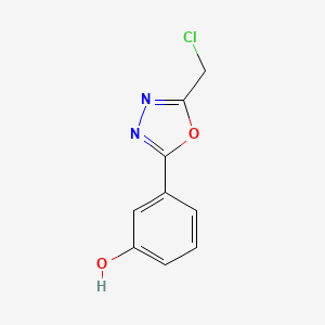 3-[5-(Chloromethyl)-1,3,4-oxadiazol-2-YL]phenol